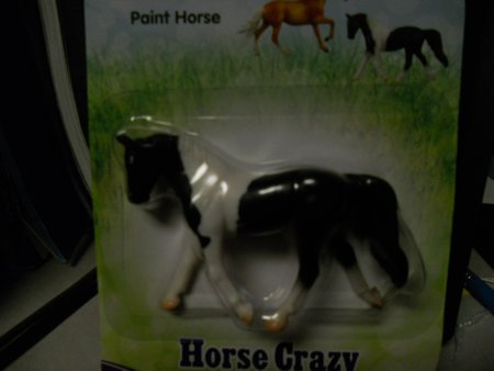 Horse Crazy Black Pinto paint stablemate